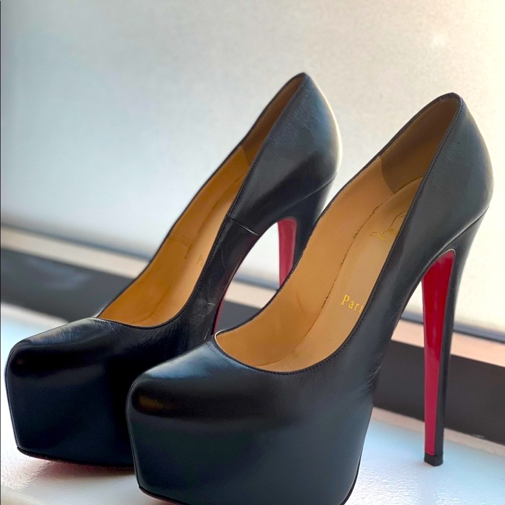 COPY - Authentic Christian Louboutin heels , Size 37 , Black Color
